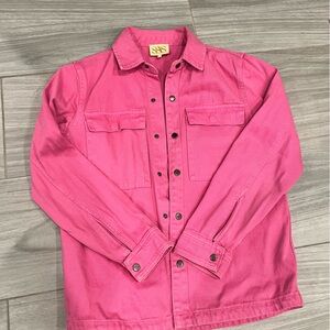 Kids Pink Denim Jacket